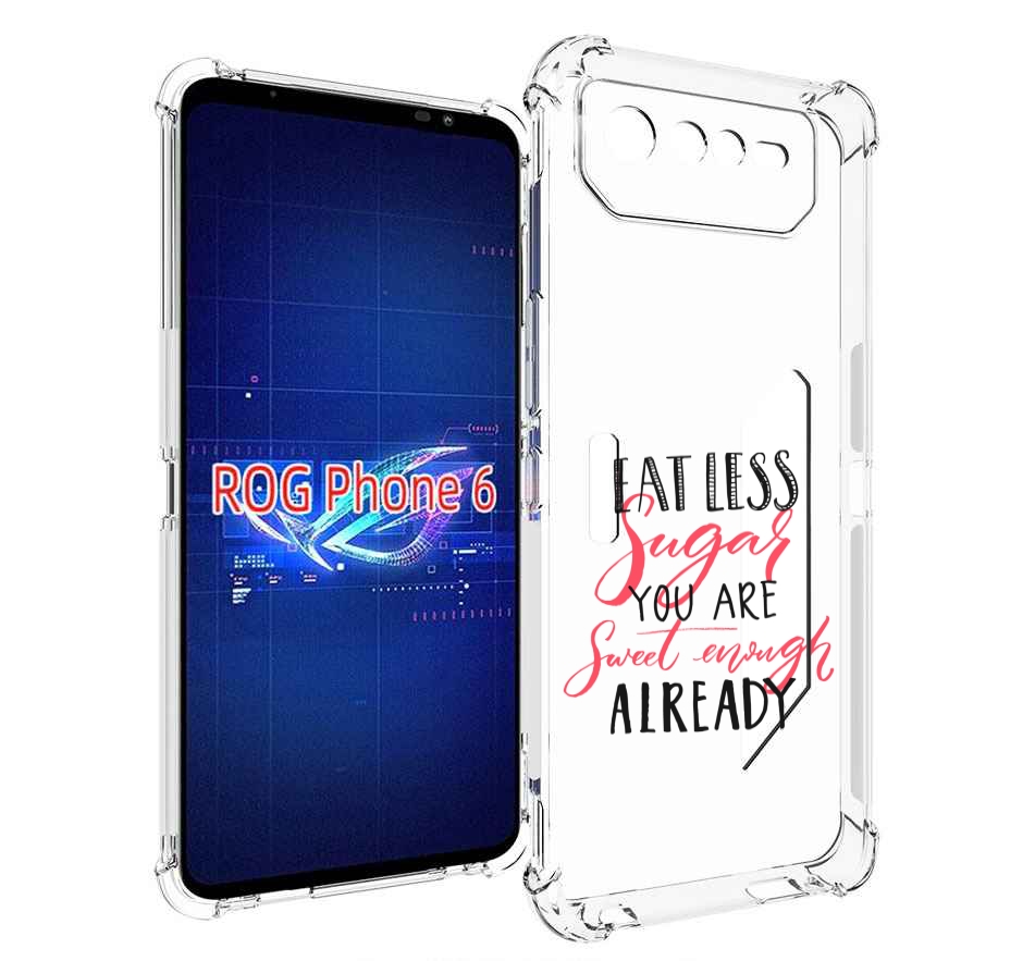 

Чехол MyPads мотивация-цитаты для Asus ROG Phone 6, Прозрачный, Tocco