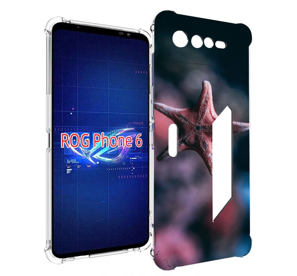 

Чехол MyPads морская-звезда---starfish для Asus ROG Phone 6, Прозрачный, Tocco