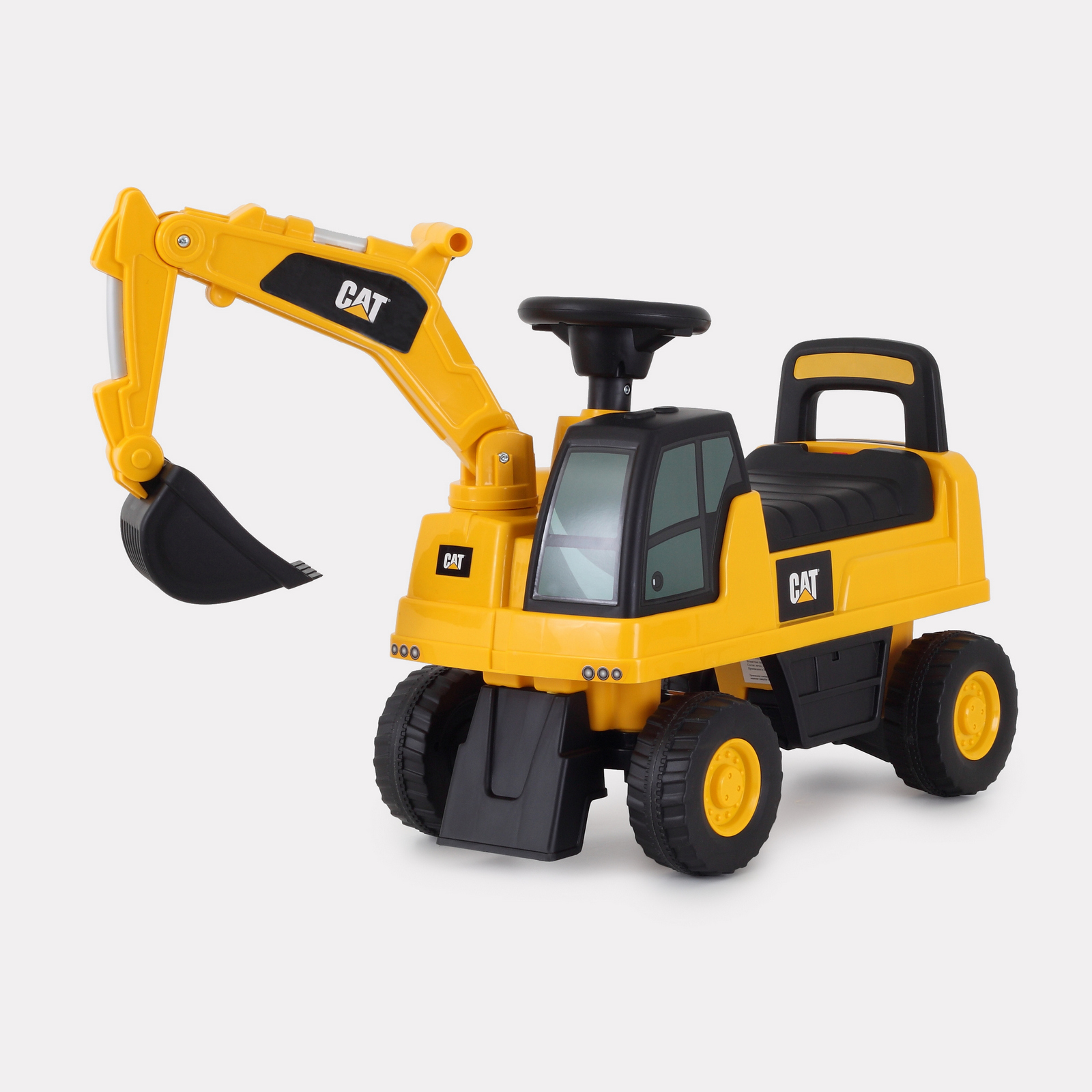 Машинка-каталка Cat Excavator Yellow-желтый