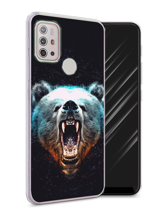 

Чехол Awog на Lenovo K13 Note / Леново K13 Note "Медведь", Коричневый;голубой;черный, 112950-2