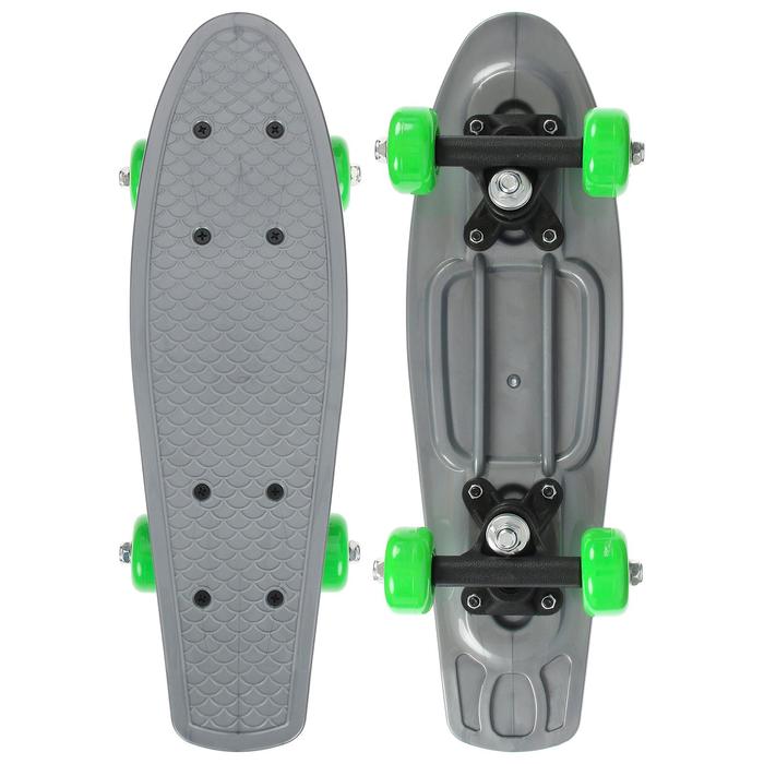 фото Колеса для скейтборда onlitop 42х12 см, колеса пвх 50 мм, пластиковая подвеска, серый