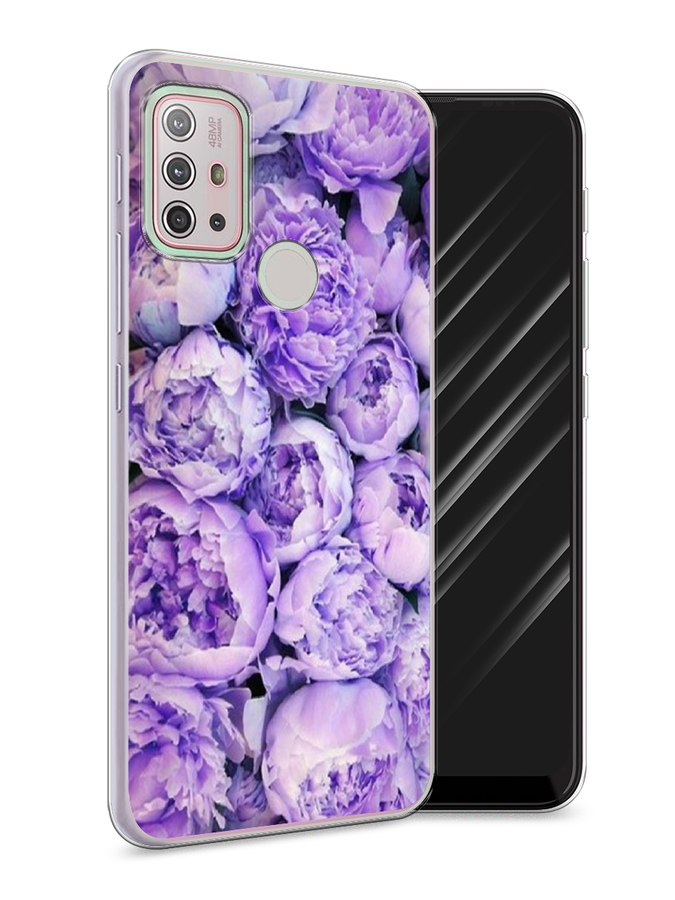 

Чехол Awog на Lenovo K13 Note / Леново K13 Note "Пионы сиреневые", Фиолетовый;голубой, 112950-8