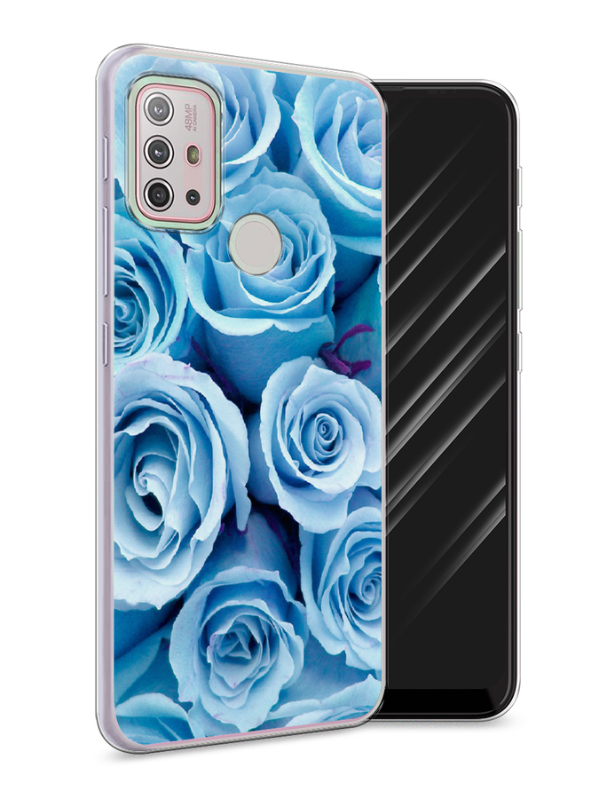 

Чехол Awog на Lenovo K13 Note / Леново K13 Note "Лазурные розы", Голубой, 112950-8