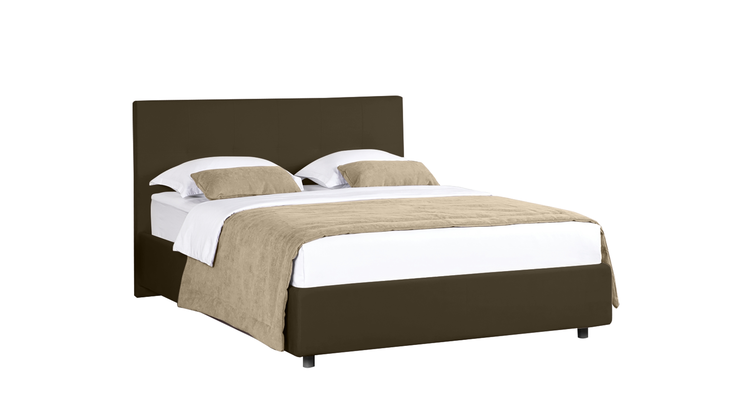

кровать Askona Greta + основание с ламелями 160*200 тк. Sky Velvet 12, Зеленый, Greta