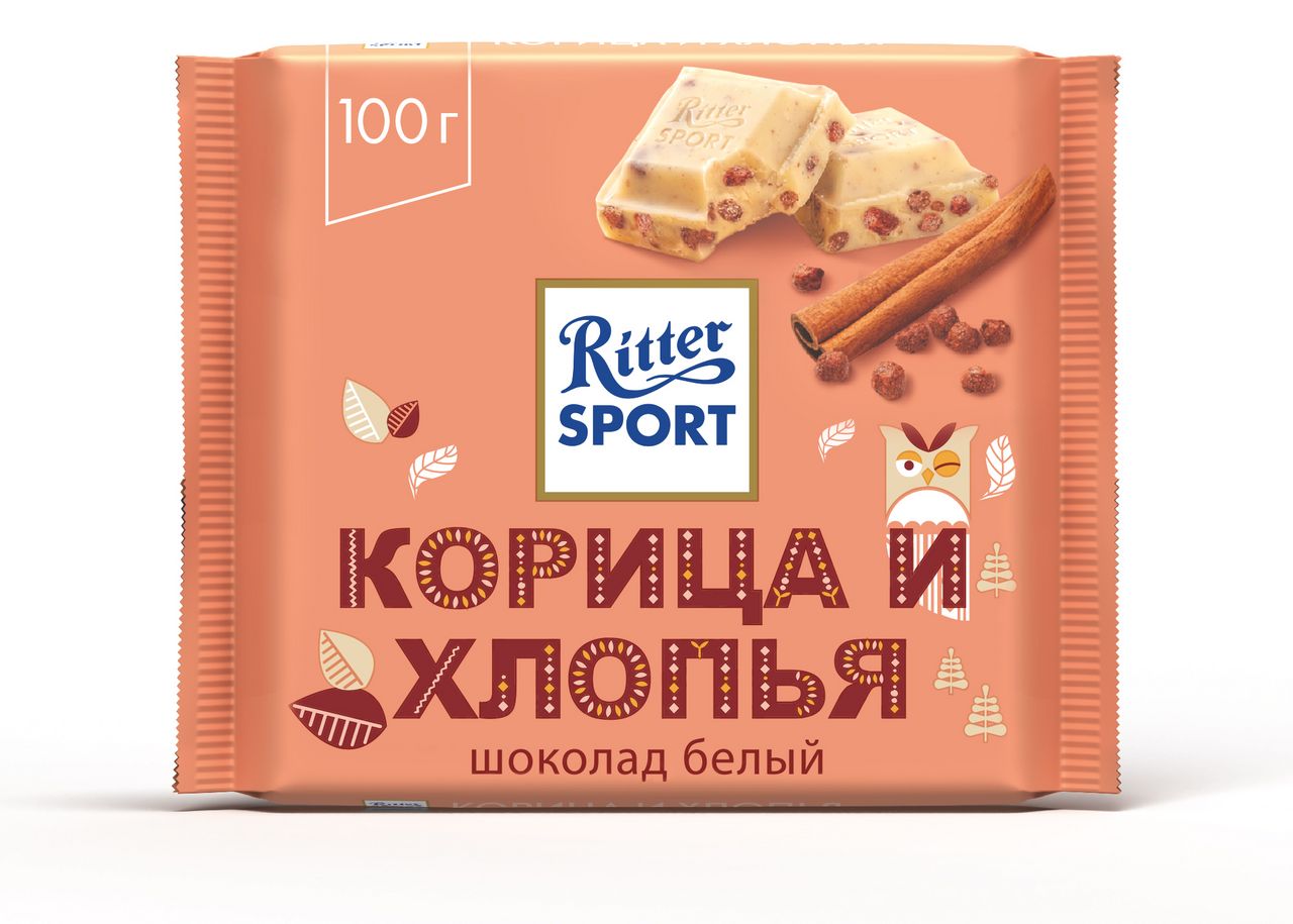 

Шоколад Ritter Sport молочный корица и хрустящие хлопья 100 г