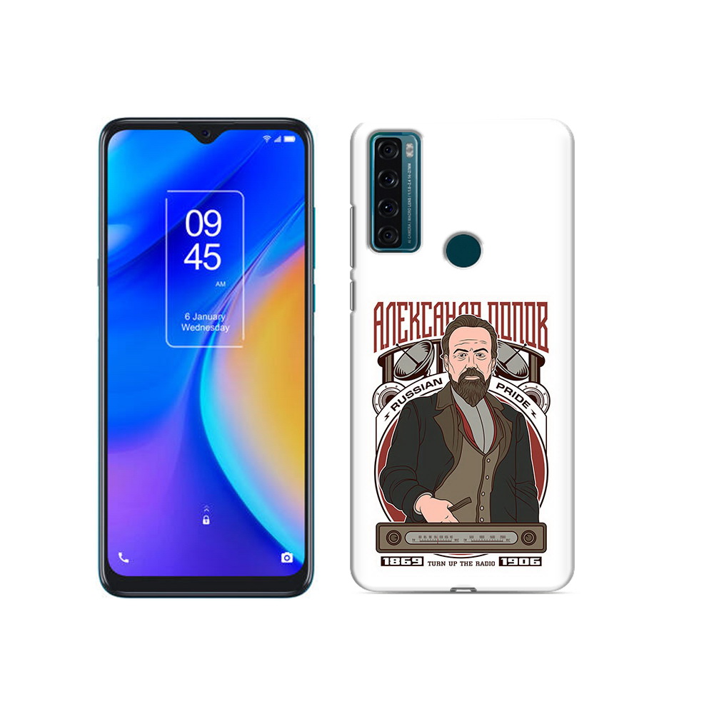 

Чехол MyPads Tocco для TCL 20 SE Александр Попов, Прозрачный, Tocco