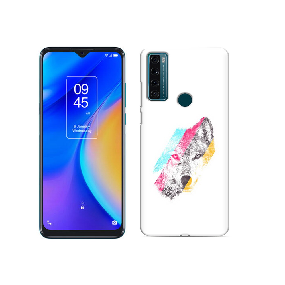 

Чехол MyPads Tocco для TCL 20 SE волк градиент, Прозрачный, Tocco