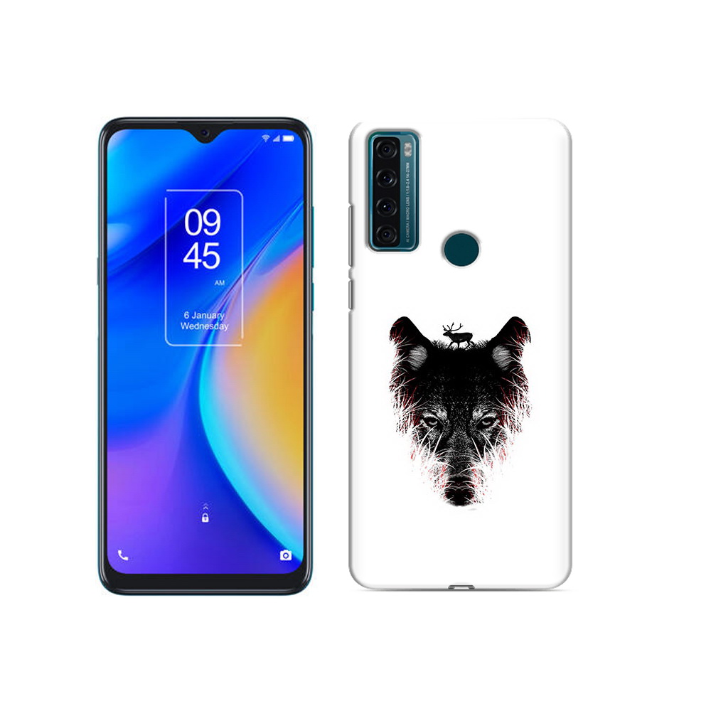 

Чехол MyPads Tocco для TCL 20 SE волк в траве, Прозрачный, Tocco