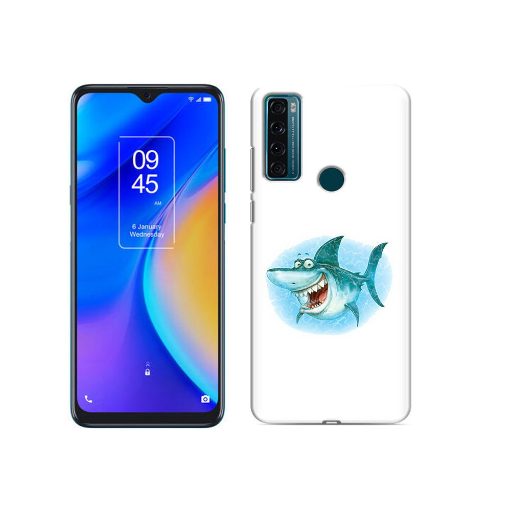 

Чехол MyPads Tocco для TCL 20 SE веселая акула, Прозрачный, Tocco