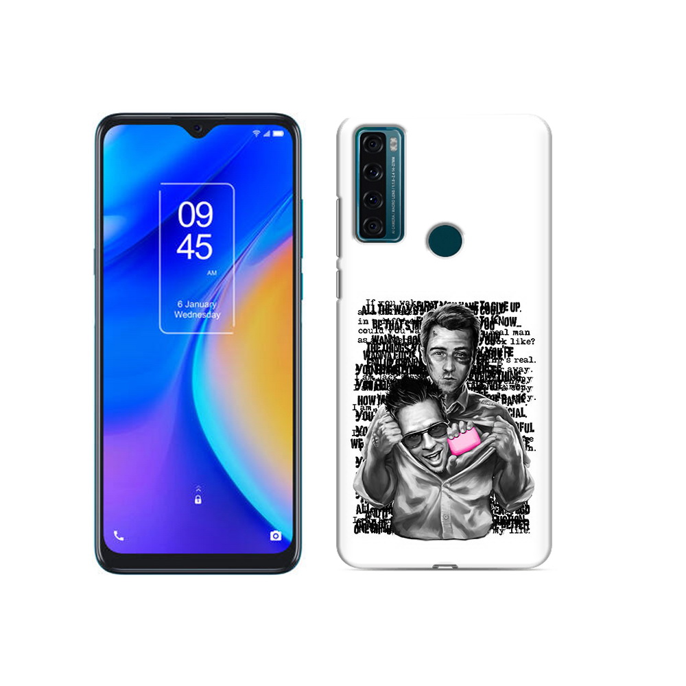 

Чехол MyPads Tocco для TCL 20 SE бойцовский клуб, Прозрачный, Tocco