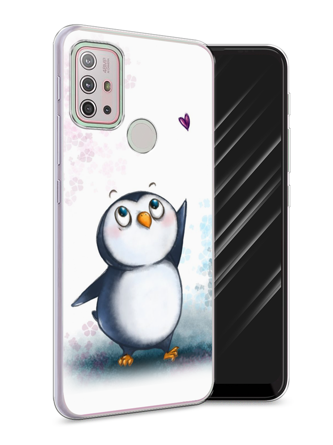 

Чехол Awog на Lenovo K13 Note / Леново K13 Note "Пингвин и сердечко", Белый, 112950-1