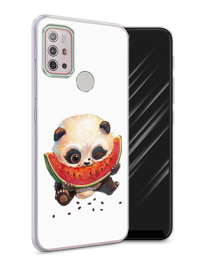 

Чехол Awog на Lenovo K13 Note / Леново K13 Note "Малыш панды с арбузом", Белый;красный, 112950-1
