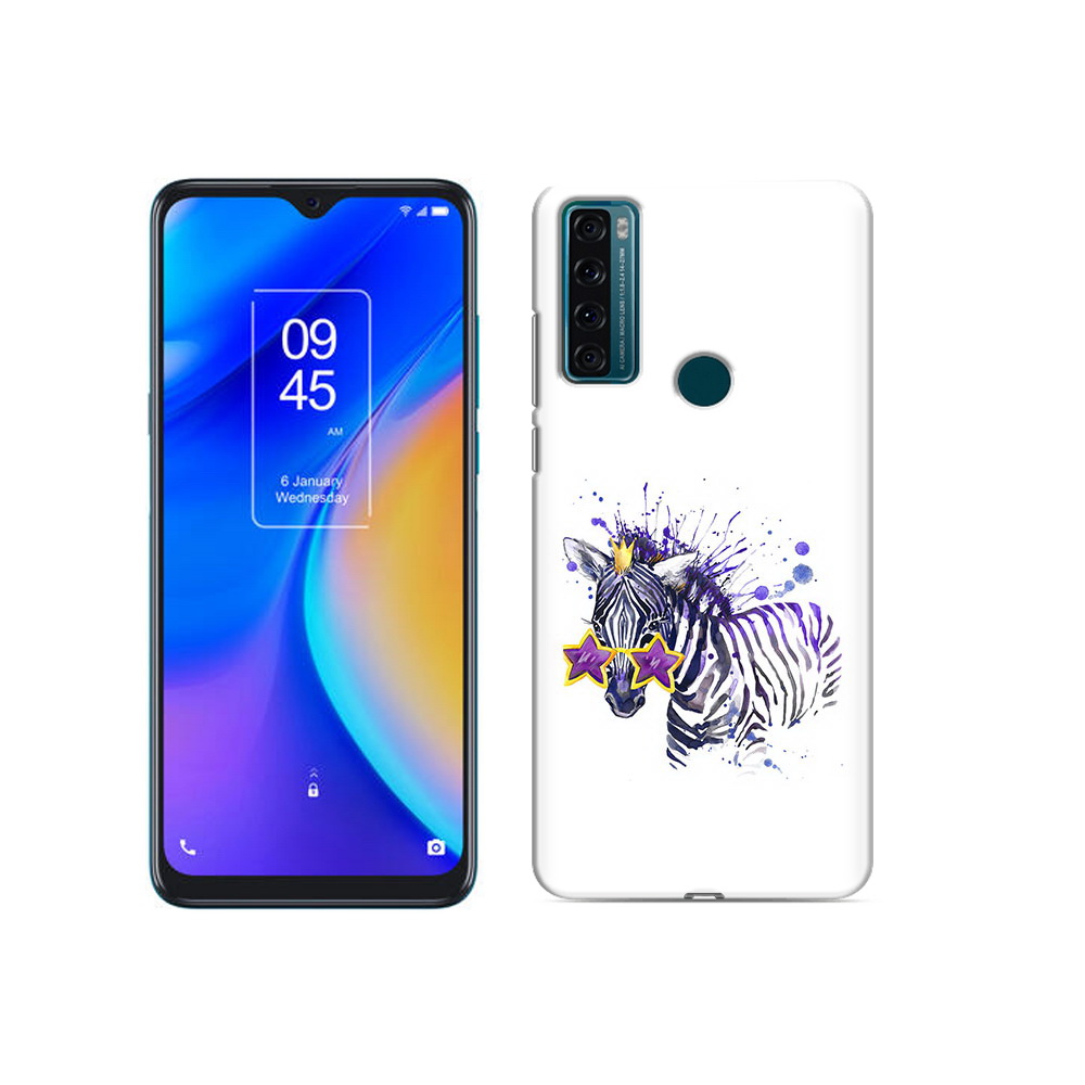 

Чехол MyPads Tocco для TCL 20 SE акварельная зебра, Прозрачный, Tocco