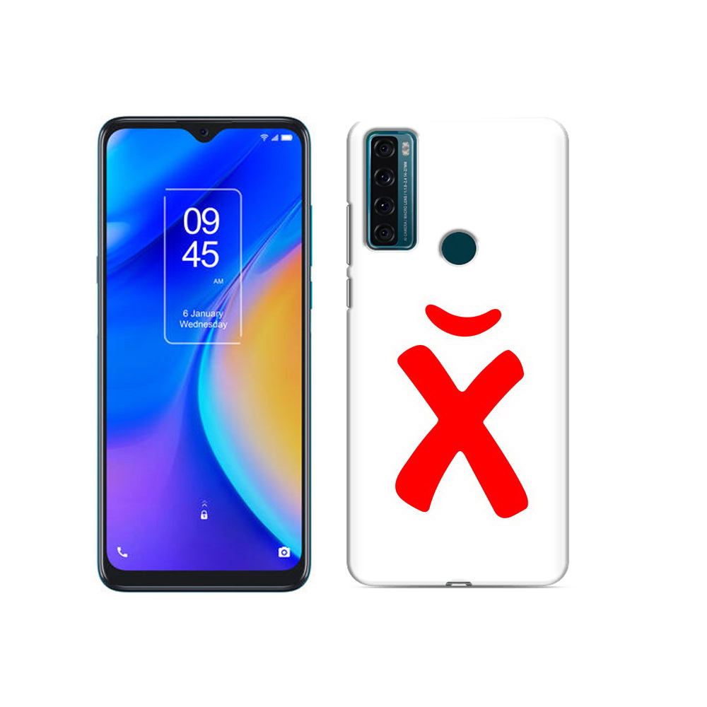 

Чехол MyPads Tocco для TCL 20 SE абстракция буква х, Прозрачный, Tocco