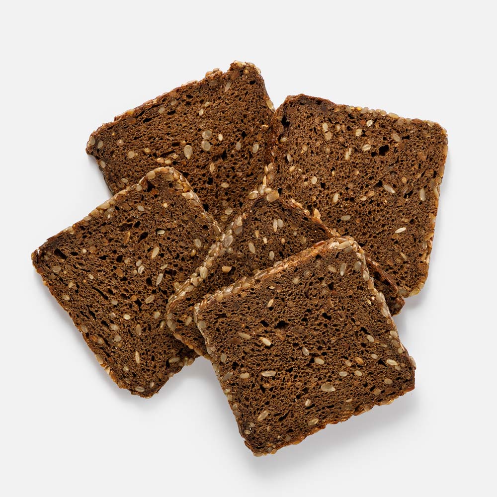 Ржано-пшеничный хлеб Самокат, заварной, с семечками, нарезка, 300 г