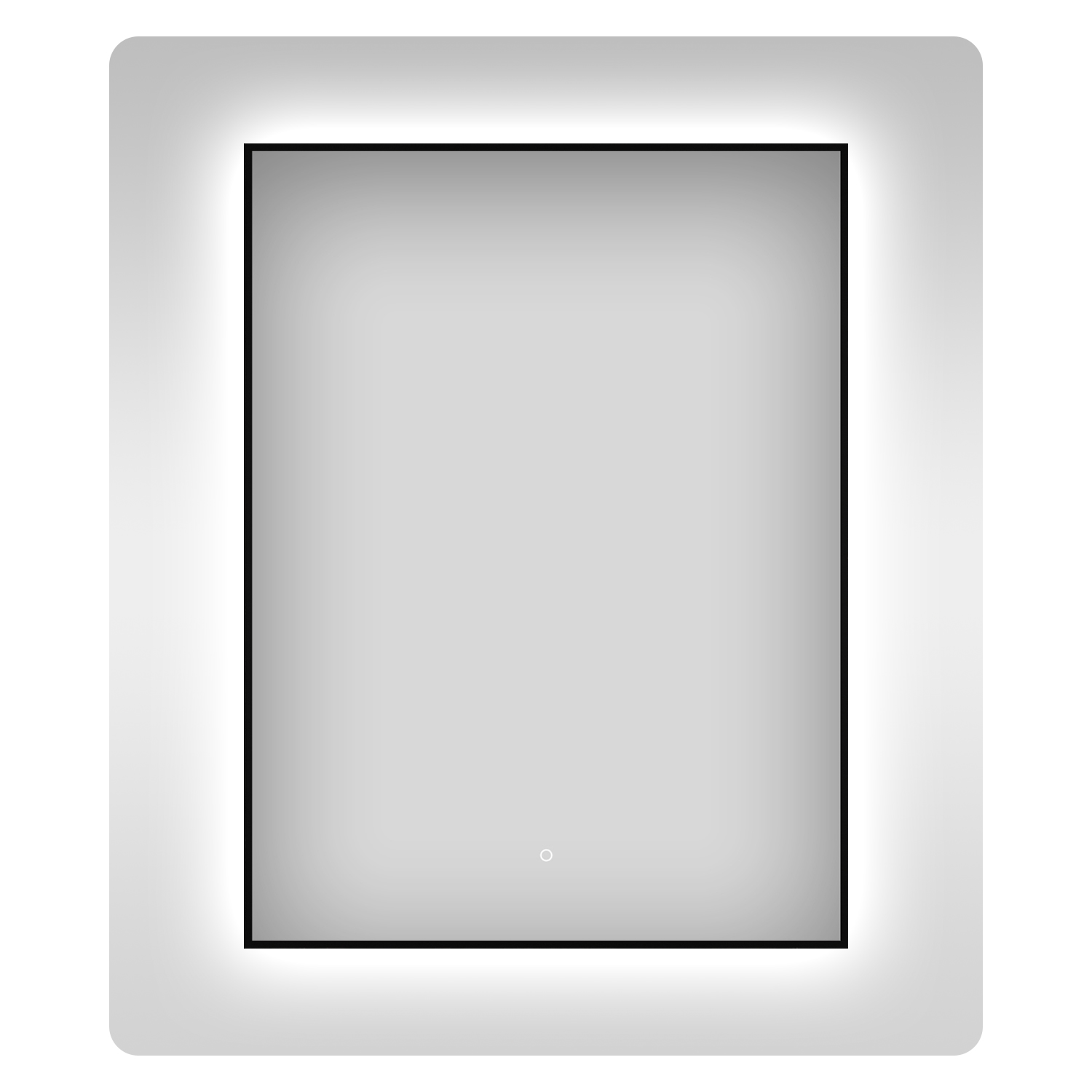 зеркало шкаф sanstar квадро 60х75 с подсветкой белый 127 1 2 4 1 Влагостойкое зеркало с подсветкой для ванной Wellsee 7 Rays' Spectrum 172200940, 60х75 см