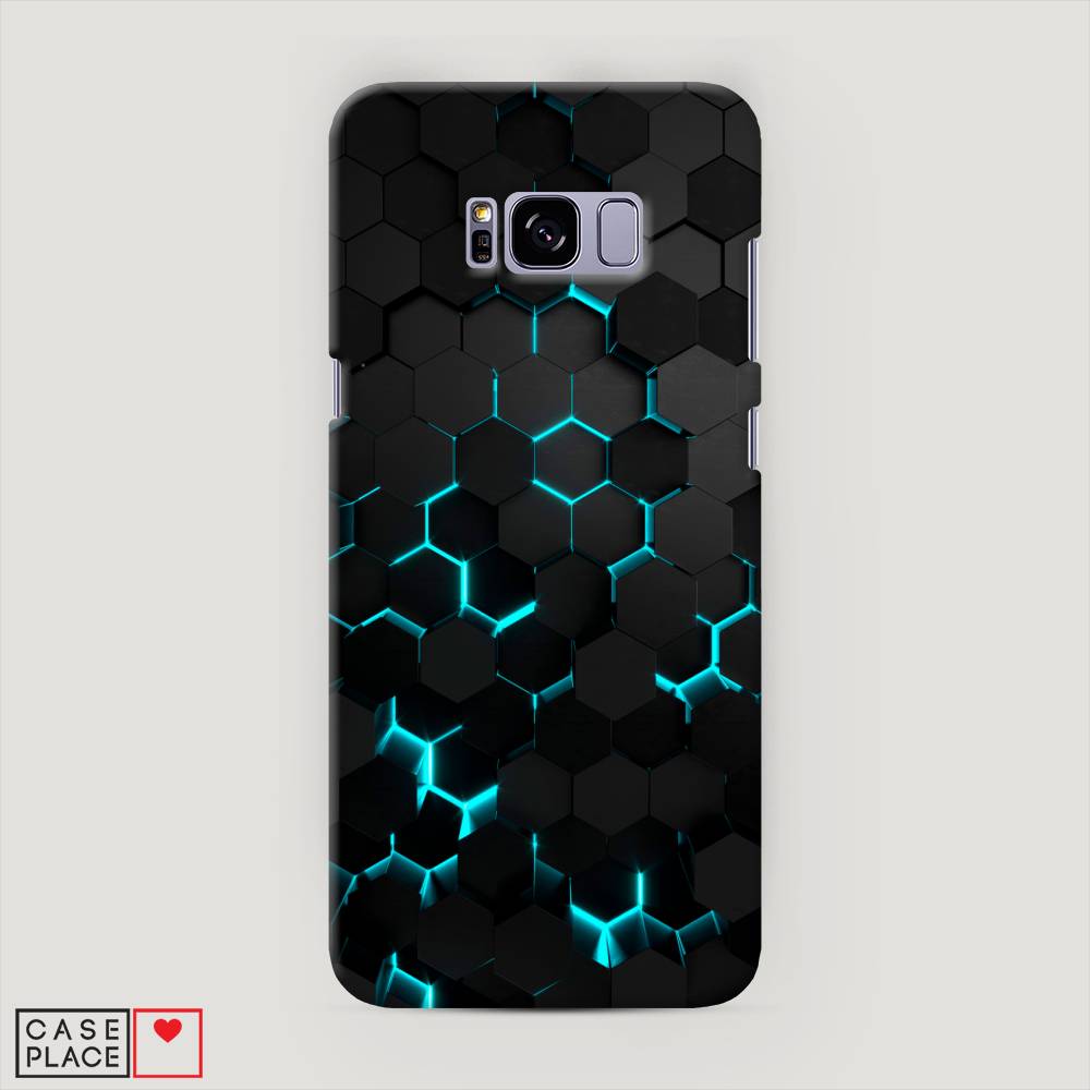 фото Чехол awog "соты бирюзовые" для samsung galaxy s8 +