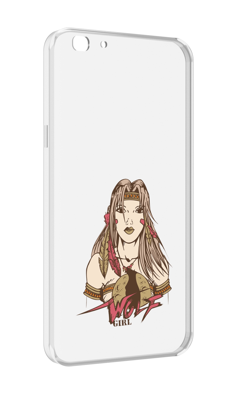 

Чехол MyPads девушка волк для Oppo A77/F3 (2017 год), Прозрачный, Tocco
