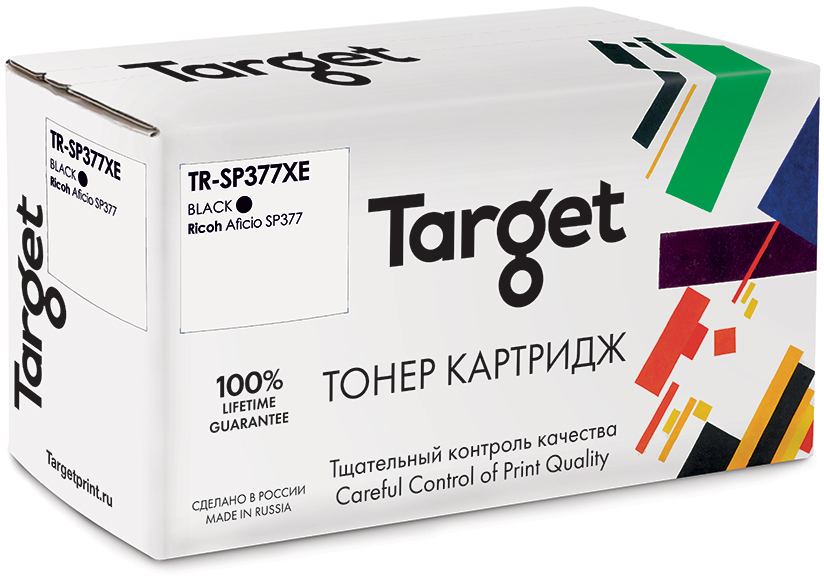 

Картридж для лазерного принтера Target SP377XE, Black, совместимый, Черный, TR-SP377XE