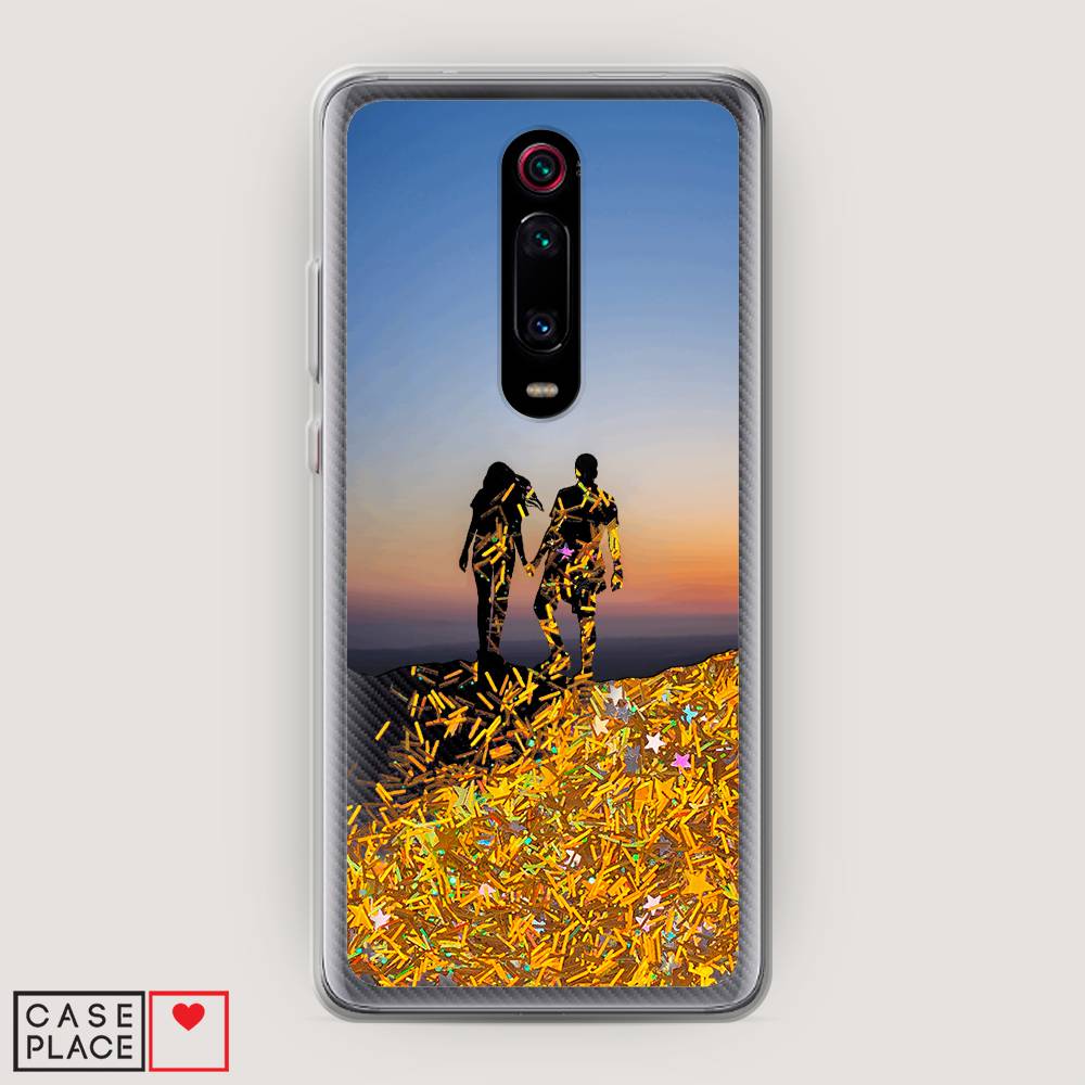 

Жидкий чехол с блестками "Пара на краю света" на Xiaomi Redmi K20 Pro, 35690-1