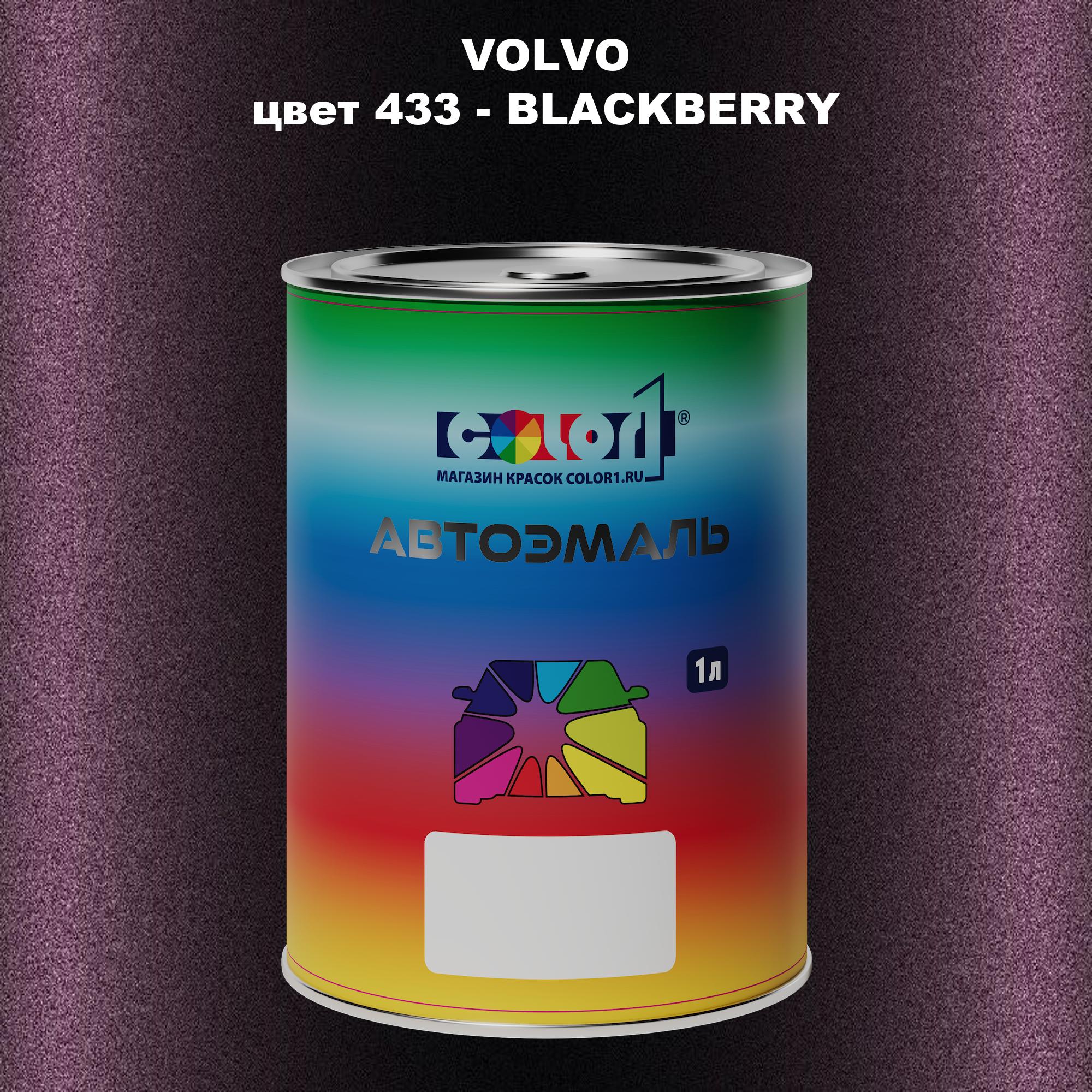 

Автомобильная краска COLOR1 для VOLVO, цвет 433 - BLACKBERRY, Прозрачный