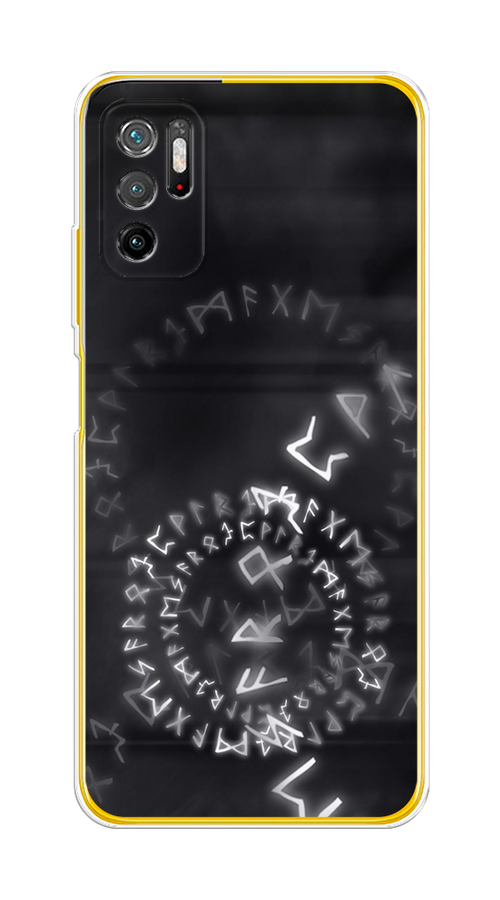 

Чехол на Xiaomi Poco M3 Pro "Руны", Серый;черный, 311050-3