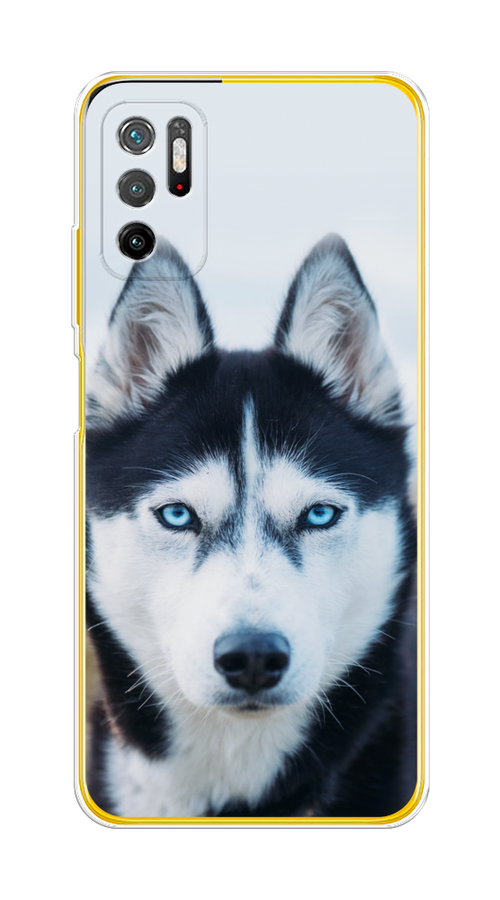 

Чехол на Xiaomi Poco M3 Pro "Хаски 2", Синий;белый, 311050-1