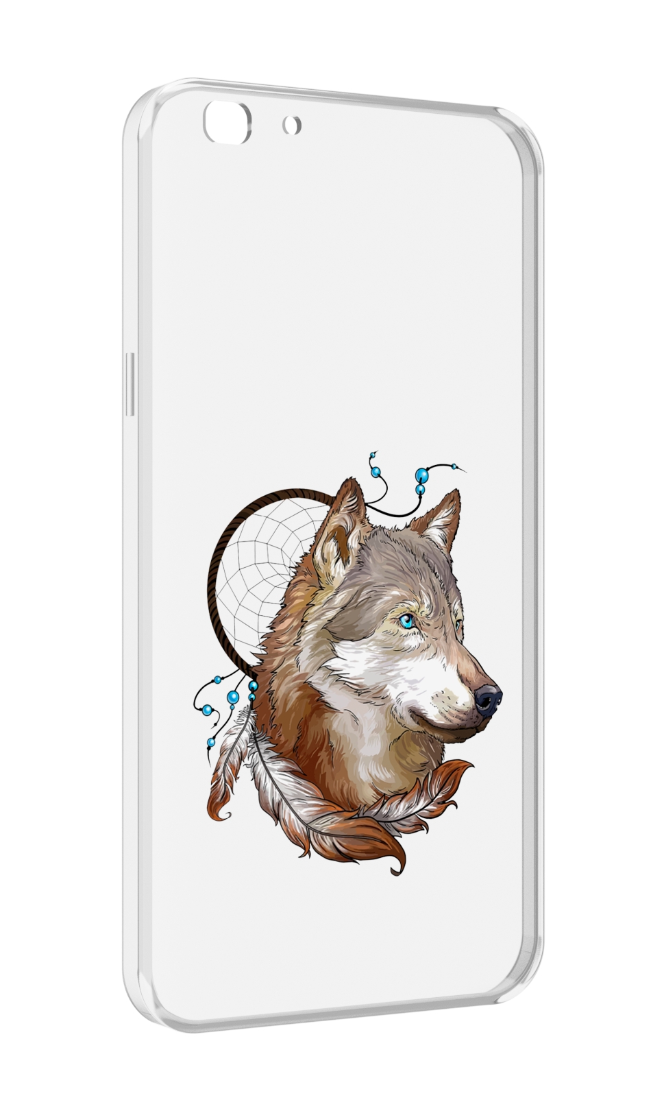 

Чехол MyPads волк и ловец снов для Oppo A77/F3 (2017 год), Прозрачный, Tocco