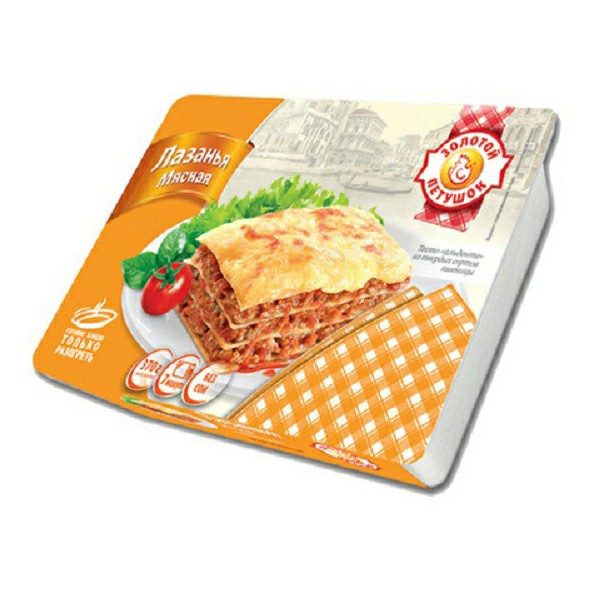

Лазанья Золотой Петушок Мясная 370 г