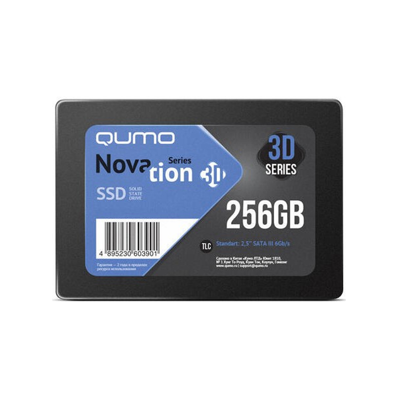 фото Ssd диск qumo 256 гб (q3dt-256gscy)