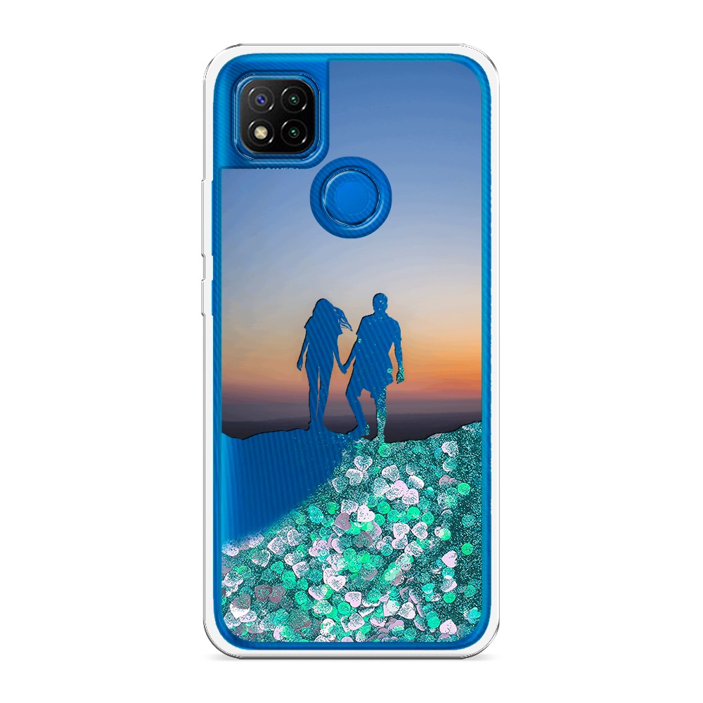 

Жидкий чехол с блестками "Пара на краю света" на Xiaomi Redmi 9C