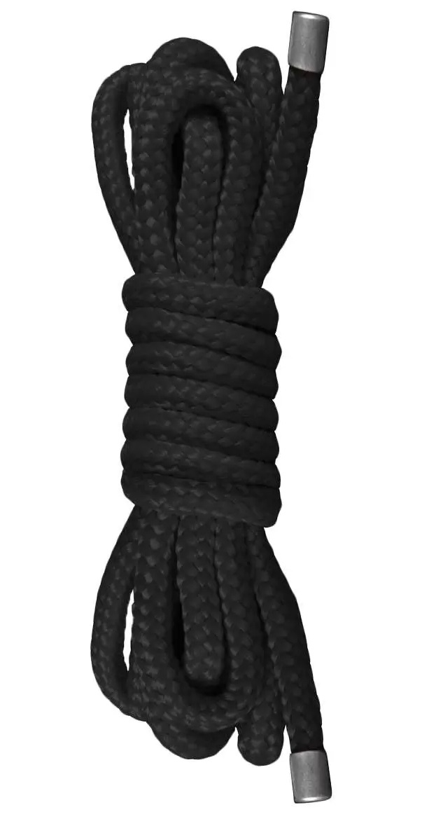 Чёрная нейлоновая веревка для бандажа Japanese Mini