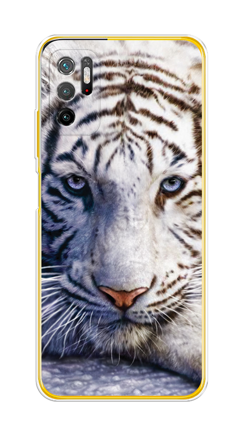 

Чехол на Xiaomi Poco M3 Pro "Бенгальский тигр", Коричневый;белый, 311050-1