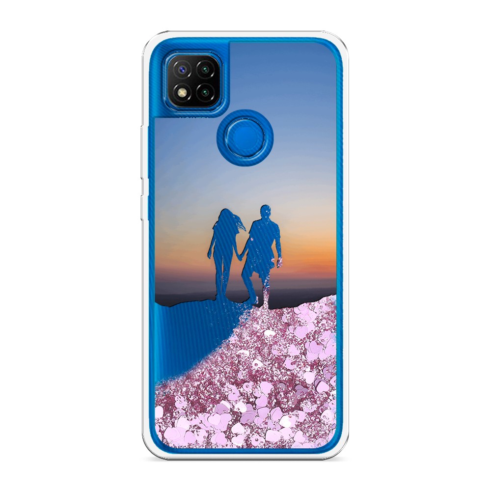 

Жидкий чехол с блестками "Пара на краю света" на Xiaomi Redmi 9C