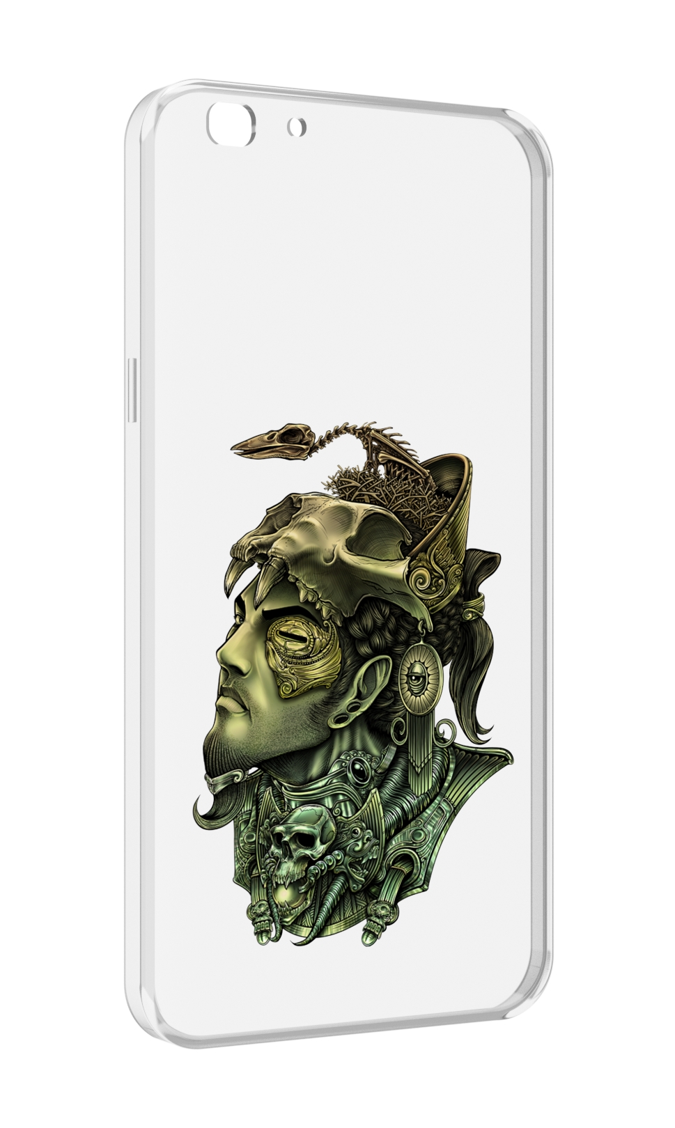 Чехол MyPads бронзовый воин для Oppo A77/F3 (2017 год)