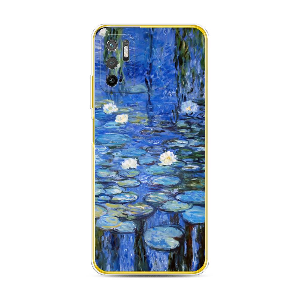 

Чехол на Xiaomi Poco M3 Pro "Нарисованный пруд", Синий;зеленый, 311050-4