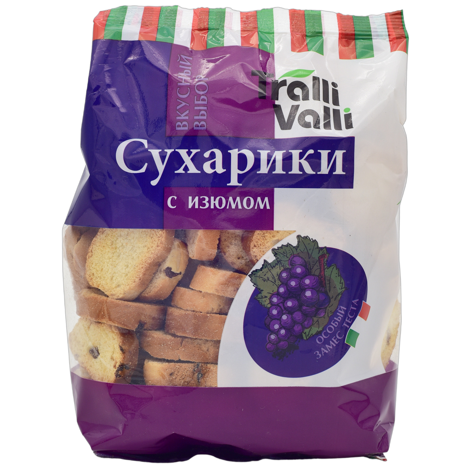 

Сухарики Tralli Valli с изюмом 200 г