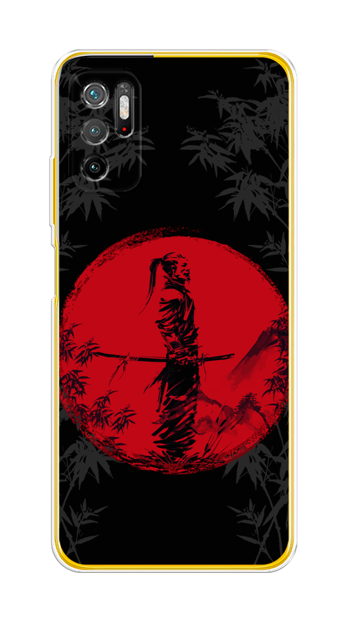 

Чехол на Xiaomi Poco M3 Pro "Самурай на красном фоне", Черный;красный;серый, 311050-4