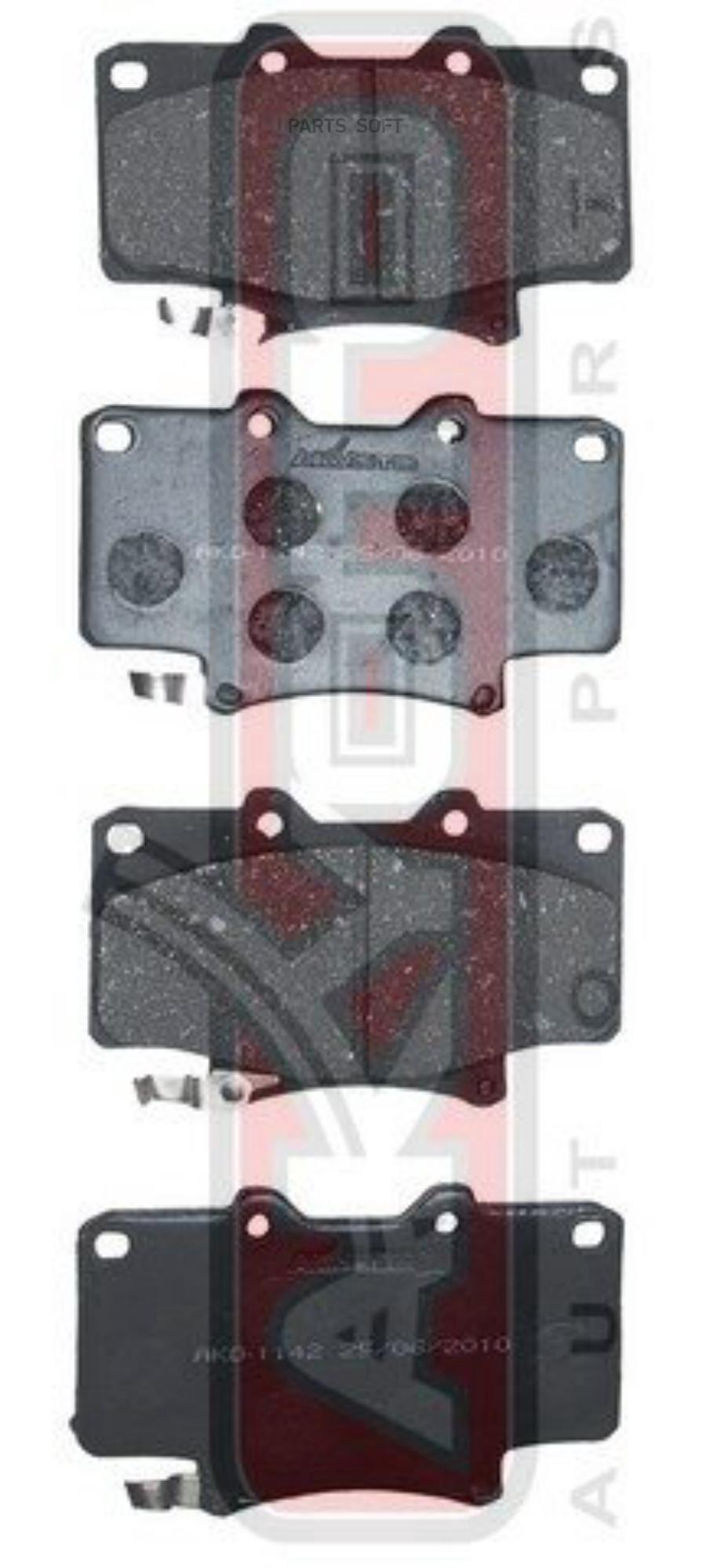 

Тормозные колодки Akyoto дисковые передние AKD1142, AKD1142
