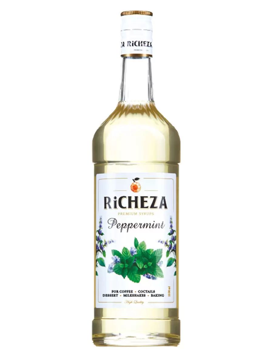 

Сироп для кофе и коктейлей Перечная мята 1 литр, RICHEZA