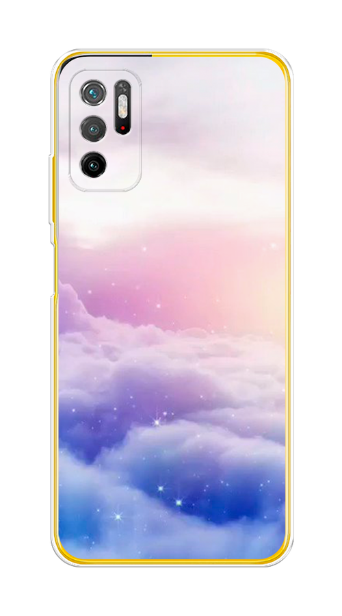 

Чехол на Xiaomi Poco M3 Pro "Небеса", Голубой;белый;розовый, 311050-2