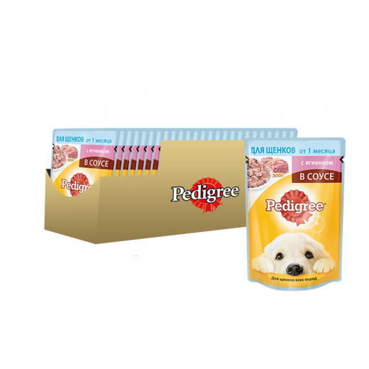

Влажный корм для щенков Pedigree Vital, ягненок, 24шт, 85г, Vital