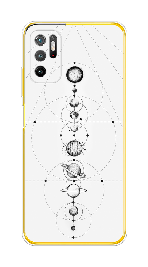 

Чехол на Xiaomi Poco M3 Pro "Парад планет", Серый, 311050-2