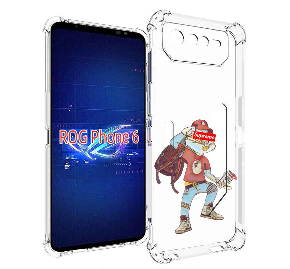 

Чехол MyPads моднявый-заяц детский для Asus ROG Phone 6, Прозрачный, Tocco