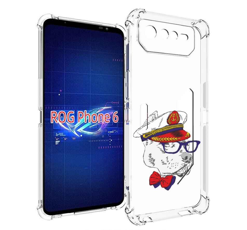 

Чехол MyPads бульдог для Asus ROG Phone 6, Прозрачный, Tocco