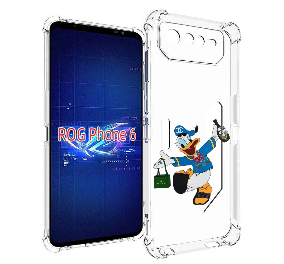 

Чехол MyPads модный-дональд-дак для Asus ROG Phone 6, Прозрачный, Tocco
