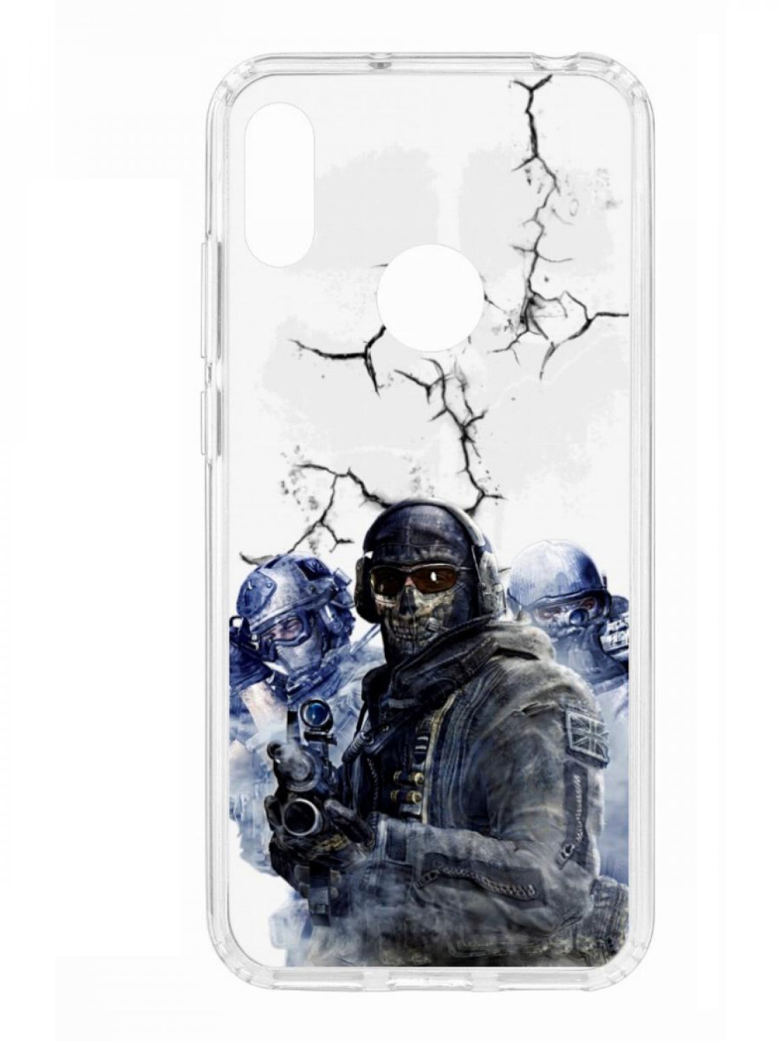 Чехол для смартфона Huawei Y6 2019 КRUЧЕ Print прозрачный с принтом