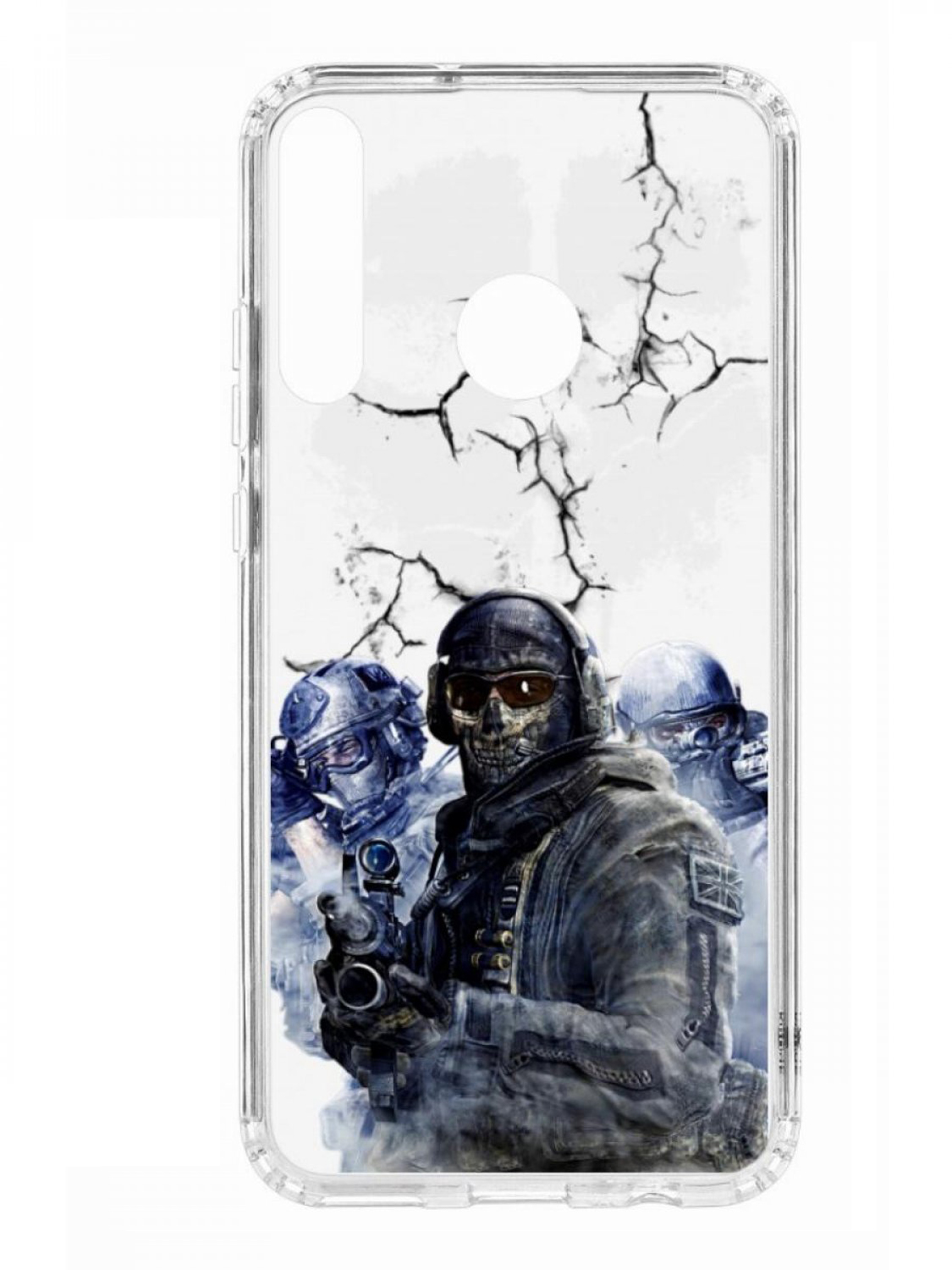 

Чехол для смартфона Huawei P40 Lite E КRUЧЕ Print прозрачный с принтом