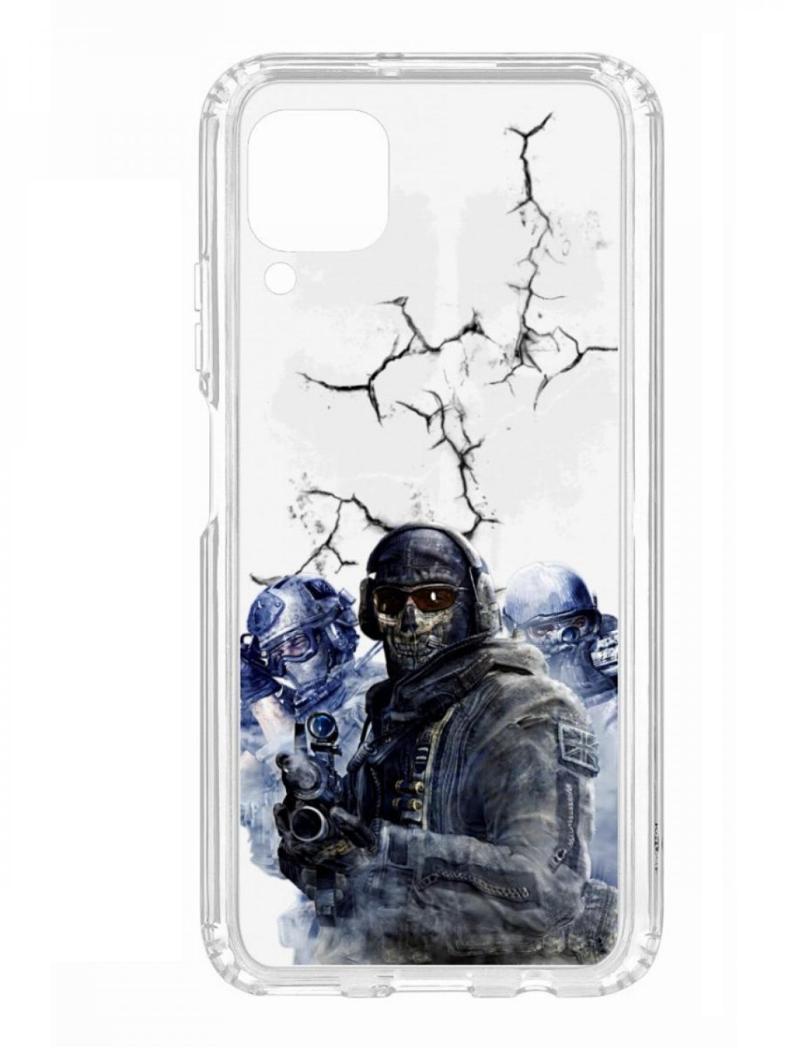 Чехол для смартфона Huawei P40 Lite КRUЧЕ Print прозрачный с принтом