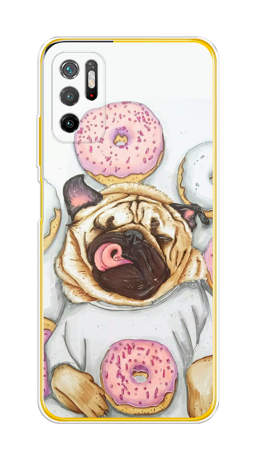 

Чехол на Xiaomi Poco M3 Pro "Счастливый мопс", Розовый;бежевый;коричневый, 311050-1